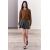 Zara Юбка-мини из коллекции zw из шерстяной смеси с боковыми складками , Цвет: Серый, Размер: XS