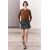 Zara Юбка zw collection из шерстяной смеси с просохшим поясом , Цвет: Серый, Размер: S