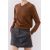 Zara Юбка zw collection из шерстяной смеси с просохшим поясом , Цвет: Серый, Размер: S, изображение 2