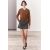 Zara Юбка zw collection из шерстяной смеси с просохшим поясом , Цвет: Серый, Размер: S, изображение 4