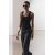 Zara Майка из хлопка с круглым вырезом, Цвет: Черный, Размер: S, изображение 2