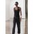 Zara Майка из хлопка с круглым вырезом, Цвет: Черный, Размер: S, изображение 3