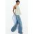 Zara Футболка с галтерами с эффектом мятости и блестящими вставками, Цвет: Зеленый, Размер: S, изображение 3