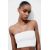 Zara Собранный топ-бюстье из полиамида , Цвет: Белый, Размер: S, изображение 4