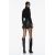 Zara Шорты-бермуды с эффектом кожи высокой посадки , Цвет: Черный, Размер: XL, изображение 4