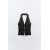Zara Топ с открытой спинкой на завязках , Цвет: Черный, Размер: XS, изображение 2