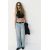 Zara Топ-халтер укороченный с ребристыми вставками , Цвет: Черный, Размер: S, изображение 3