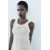 Zara Топ с круглым вырезом и широкими лямками, Цвет: Белый, Размер: S