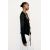 Zara Рубашка из атласа с бантами , Цвет: Черный, Размер: XS, изображение 4