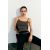 Zara Топ с круглым вырезом и регулируемыми тонкими бретелями, Цвет: Зеленый, Размер: S, изображение 6