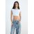 Zara Топ-бюстье с лодочным вырезом , Цвет: Белый, Размер: S, изображение 5
