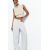 Zara Короткий топ с эффектом складок , Цвет: Бежевый, Размер: XS, изображение 5