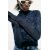 Zara Топ вязаного связывания с эффектом складок , Цвет: Синий, Размер: XS, изображение 2