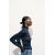 Zara Топ вязаного связывания с эффектом складок , Цвет: Синий, Размер: XS, изображение 4