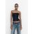 Zara Топ в стиле корсета denim trf , Цвет: Черный, Размер: XS, изображение 2