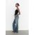 Zara Топ в стиле корсета denim trf , Цвет: Черный, Размер: XS, изображение 3