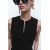 Zara Футболка на запущенные размере с круглым вырезом, Цвет: Черный, Размер: XS, изображение 6