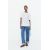 Zara Футболка из 100% хлопковой пряжи, Цвет: Белый, Размер: S