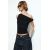 Zara Топ с асимметричным вырезом, Цвет: Черный, Размер: S, изображение 2
