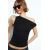 Zara Топ с асимметричным вырезом, Цвет: Черный, Размер: S, изображение 3