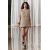 Zara Вязаный топ с отделкой , Цвет: Бежевый, Размер: XS-S