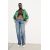 Zara Облегающий топ-бюстье из полиамида с круглым вырезом и короткими рукавами, Цвет: Коричневый, Размер: S, изображение 5