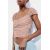 Zara Топ из печатного тюля , Цвет: Коричневый, Размер: XS, изображение 2