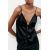 Zara Топ с атласным финишем и бантами , Цвет: Черный, Размер: XL