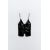 Zara Топ с атласным финишем и бантами , Цвет: Черный, Размер: XL, изображение 5