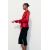 Zara Рубашка из атласа с бантом , Цвет: Красный, Размер: S, изображение 4