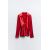 Zara Рубашка из атласа с бантом , Цвет: Красный, Размер: S, изображение 5