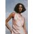 Zara Топ из атласа с деталями драпировки , Цвет: Розовый, Размер: XL