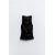 Zara Топ из атласа с драпировкой , Цвет: Черный, Размер: S, изображение 6