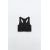 Zara Crop top with a round neckline and wide straps - seamless рибовый лимитированный верх , Цвет: Черный, Размер: XS-S, изображение 3