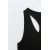 Zara Crop top with a round neckline and wide straps - seamless рибовый лимитированный верх , Цвет: Черный, Размер: XS-S, изображение 5