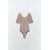 Zara Боди с короткими рукавами , Цвет: Коричневый, Размер: S