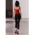 Zara Строгий трикотажный топ с лямками , Цвет: Красный, Размер: XS, изображение 3