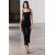 Zara Топ с прямым вырезом и тонкими бретельками, Цвет: Черный, Размер: XS