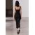 Zara Топ с прямым вырезом и тонкими бретельками, Цвет: Черный, Размер: XS, изображение 3