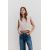 Zara Текстурированный жилет обрезной , Цвет: Бежевый, Размер: XS, изображение 2