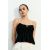 Zara Топ с текстурным верхом и бантами , Цвет: Черный, Размер: L, изображение 2