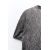 Zara Тонкий свитер с эффектом морщин, круглым вырезом, короткими рукавами и деталями из морщинистой ткани, Цвет: Серый, Размер: S, изображение 7