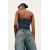 Zara Топ denim trf в стиле корсета , Цвет: Синий, Размер: S, изображение 5