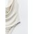 Zara Боди из металлической нити с горловиной cowl , Цвет: Белый, Размер: XS, изображение 6