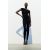 Zara Топ с открытыми плечами с камнями , Цвет: Черный, Размер: S