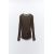 Zara Рифленый полупрозрачный топ собранный , Цвет: Коричневый, Размер: M, изображение 9