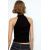 Zara Безрукавный облегающий топ с галстуком из ребристой ткани, Цвет: Черный, Размер: XS-S, изображение 5
