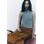 Zara Блестящий топ с открытыми плечами , Цвет: Синий, Размер: S, изображение 3