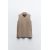 Zara Топ из мягкого пике без рукавов, Цвет: Телесный, Размер: S, изображение 6
