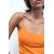Zara Топ с круглым вырезом и регулируемыми тонкими бретелями, Цвет: Оранжевый, Размер: S, изображение 3